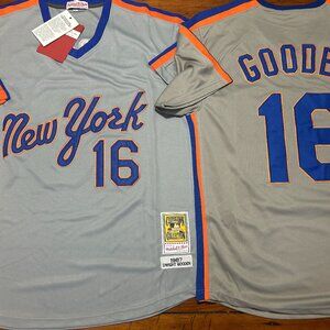 1980's NEW YORK METS DWIGHT GOODEN Men's JERSEY M,L,XL,2X by Mitchell & Ness